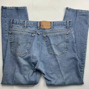 Levis 505 Mens 40 x 32 Jeans Denim Light Blue Wash